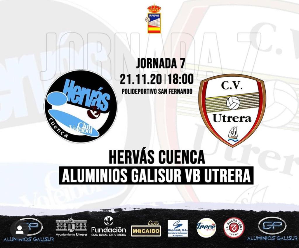 El aluminios Galisur Club Voley Utrera buscará en Cuenca a partir de las 18:00 seguir como líder de la categoría