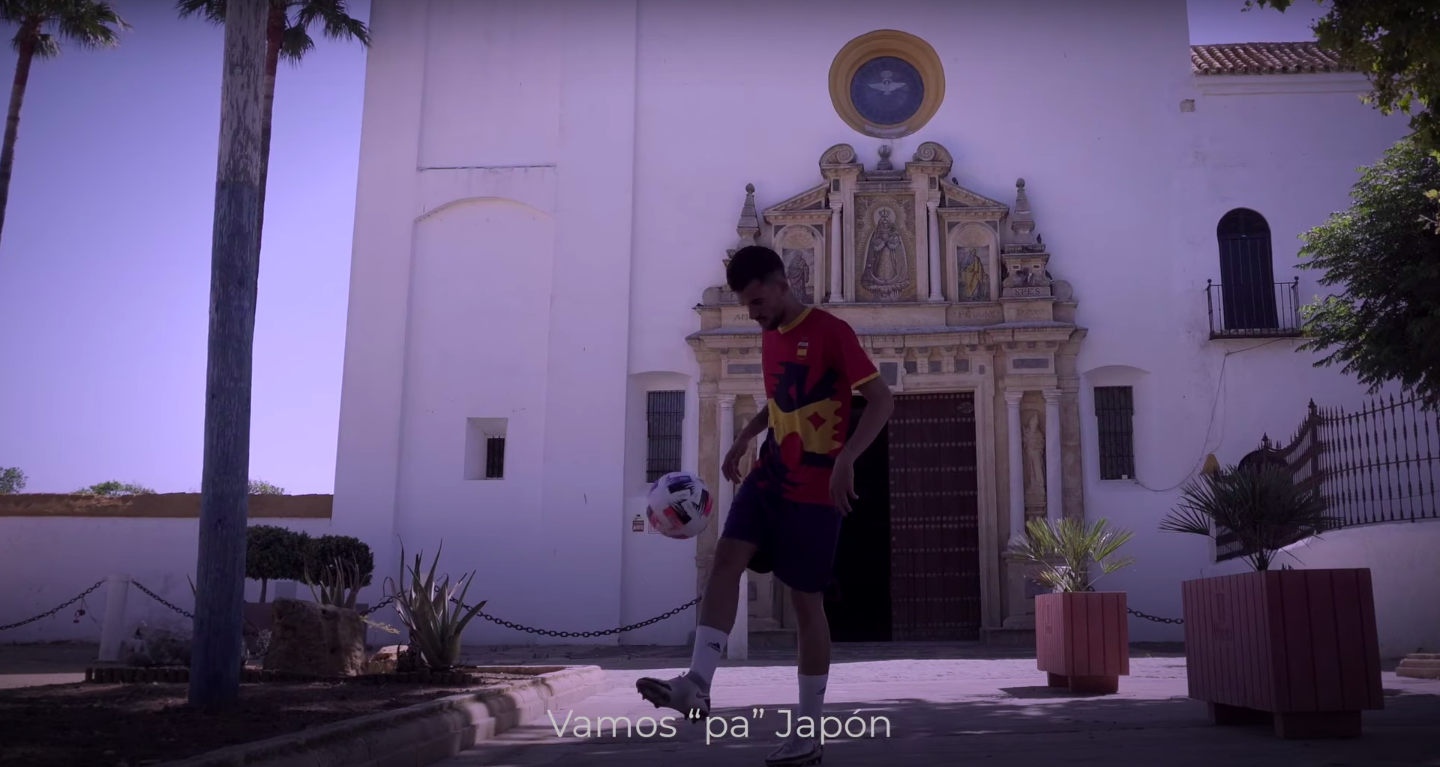 El futbolista utrerano Dani Ceballos lanza un videoclip sobre las Olimpiadas de Tokio