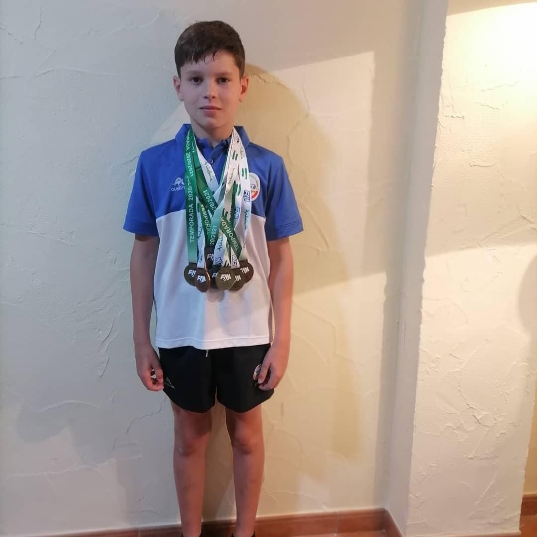 David Pino, el joven utrerano que se llevó 7 medallas en el Campeonato de Andalucía Occidental