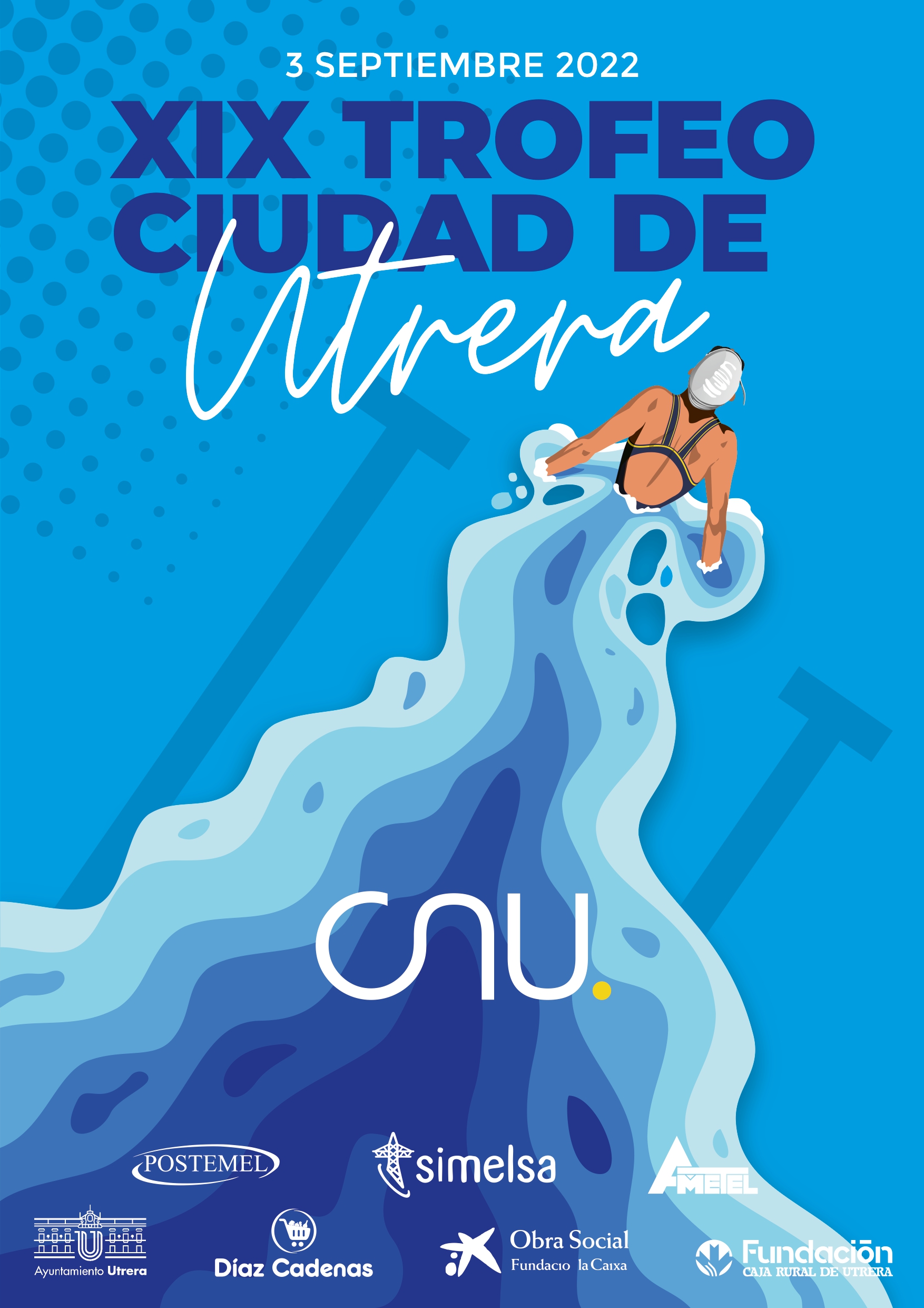 Cita con la natación utrerana el 3 de septiembre en el «XIX Trofeo Ciudad de Utrera»
