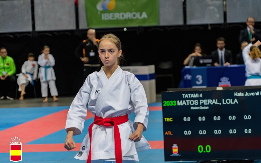 Lola Matos, joven karateka, seleccionada por la Federación Española para representar España en el Campeonato europeo