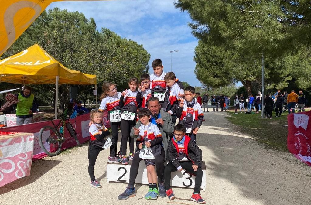 Los pequeños duatletas del Club Poseidón participaron en el X Circuito Duatlón Cross de menores en Sevilla