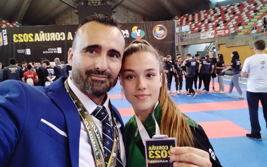 La joven karateka Alejandra Gómez se proclama subcampeona de la Liga Mundial de Karate