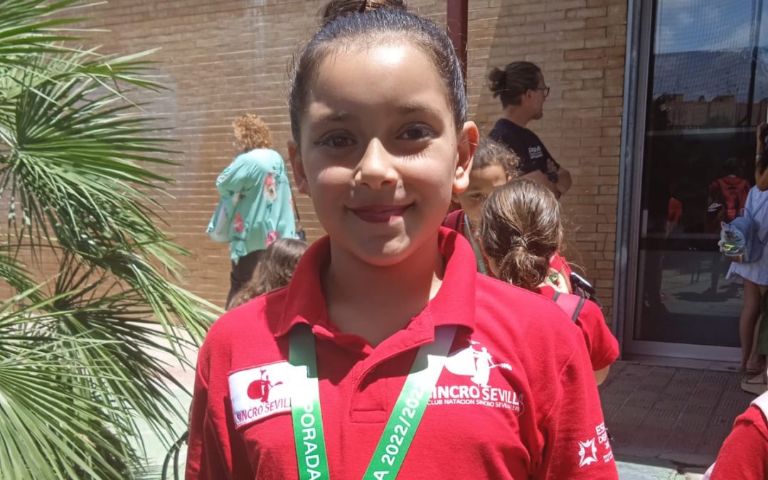El club natación sincronizada de Sevilla, con la utrerana Claudia Bascón, obtiene el 1º puesto en la 3ª Etapa del Circuito Provincial