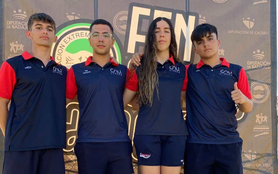 Buenos resultados del Club Natación Utrera en el XXXVI Campeonato de Extremadura