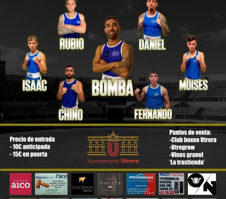 Llega a Utrera la Velada de Boxeo con 12 combates ‘amateur’ y uno profesional este viernes 22 de septiembre