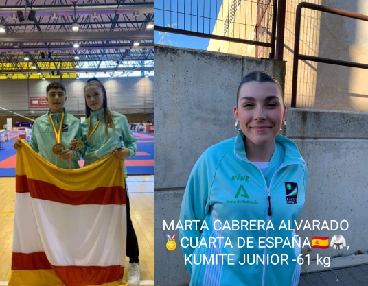 Títulos nacionales para tres jóvenes karatekas de Utrera en el Campeonato de España