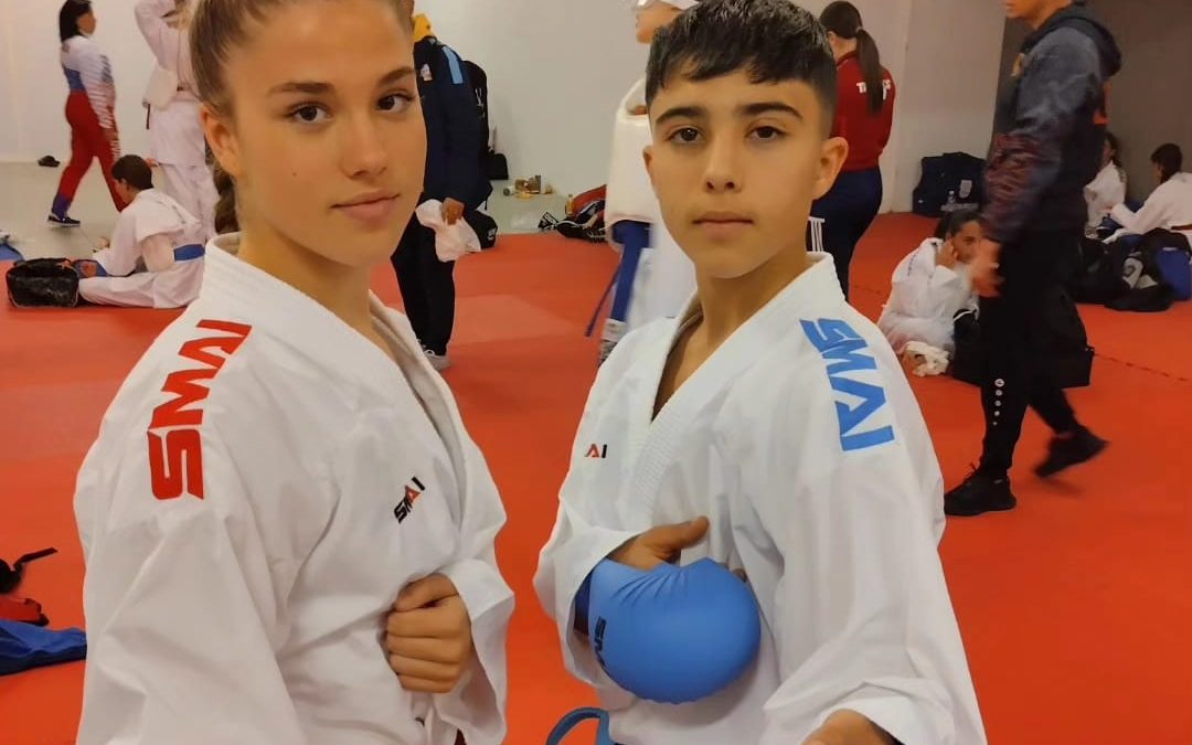 Los hermanos Alejandra y David Gómez convocados por la Federación Española de Karate para el torneo de Cerdeña
