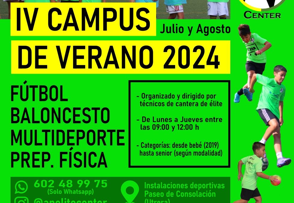 Vuelve a Utrera el ‘IV Campus de Verano’ de AN Elite Center en julio y agosto