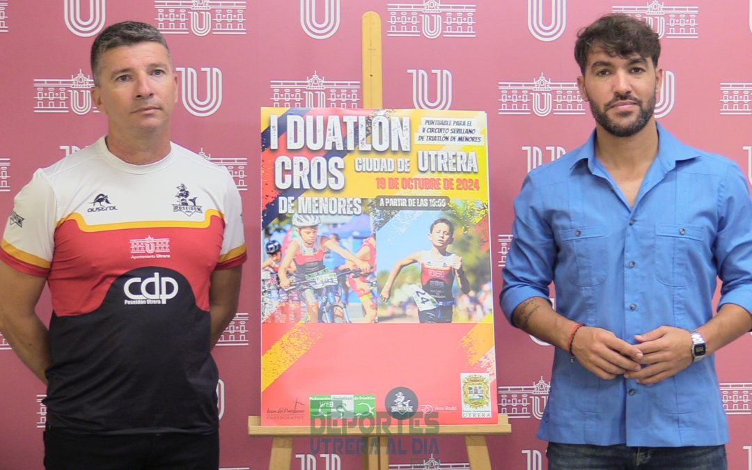 El ayuntamiento y el Club Poseidón organizan el I Duatlón de Menores ‘Ciudad de Utrera’ (vídeo)