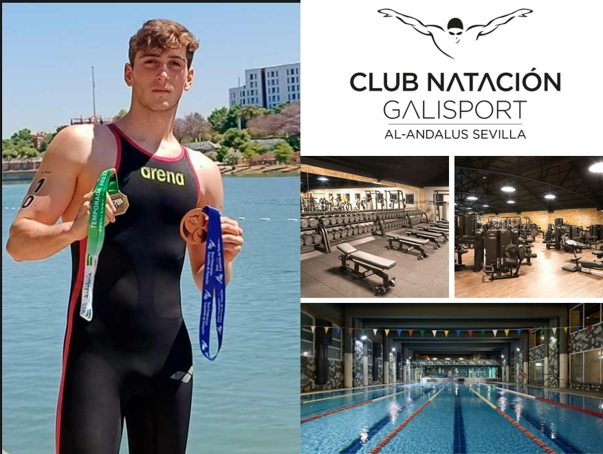El utrerano Jorge Pérez cumple uno de sus sueños y se convierte en entrenador de natación