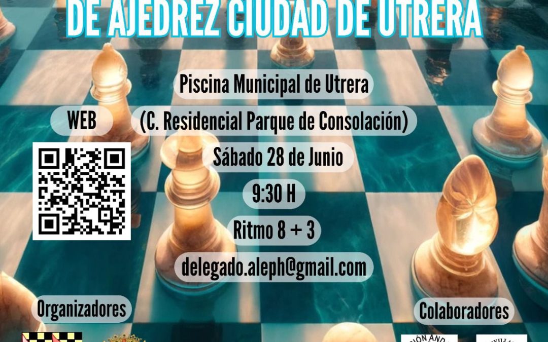 Utrera celebra el VIII Torneo Piscinero de Ajedrez en la piscina de Consolación este 28 de junio