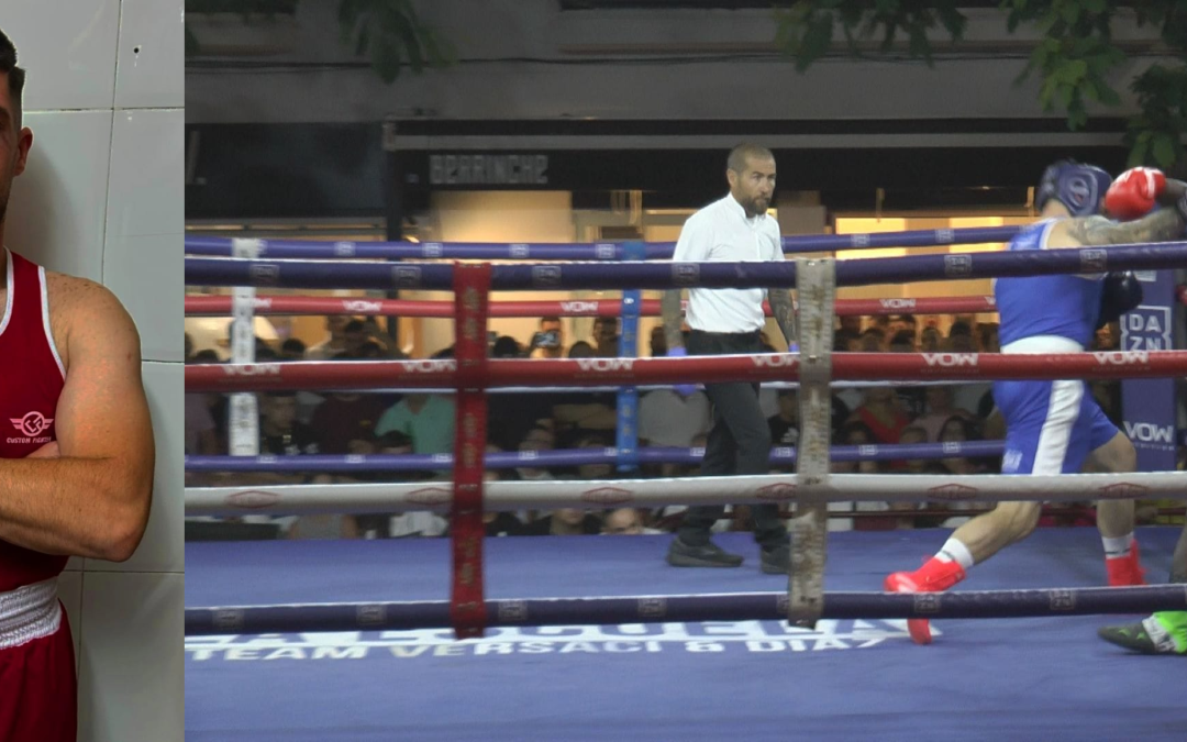 El boxeador utrerano Josema Barrera se lleva finalmente la victoria tras una rectificación