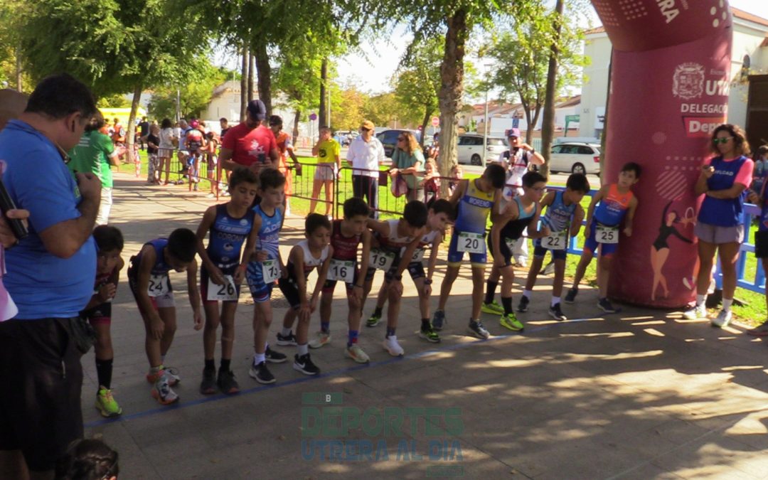 Éxito de participación en el II Duatlón Cross de Menores «Ciudad de Utrera» el pasado sábado(vídeo y galería)