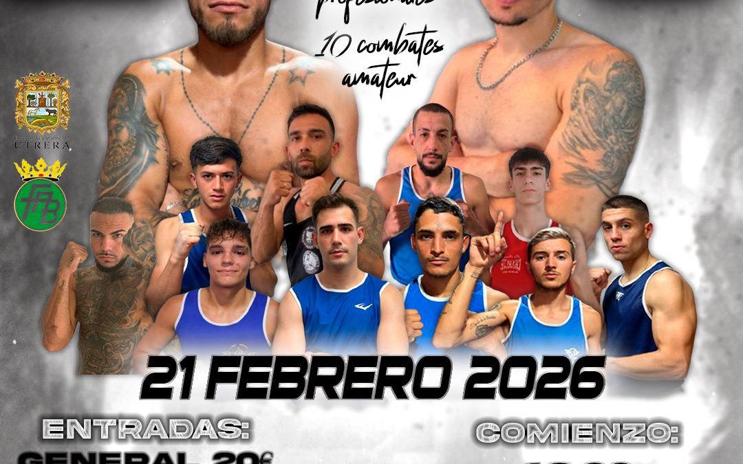 Utrera se prepara para una noche de boxeo el 21 de febrero