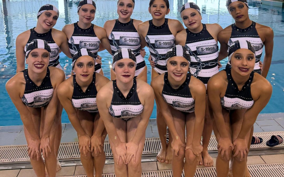 La utrerana Claudia Bascón, promesa de la natación sincronizada, brilla entre las mejores de España