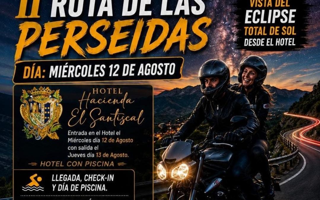 El Motoclub Los Apretaos de Utrera organiza la II Ruta de las Perseidas coincidiendo con el eclipse solar total